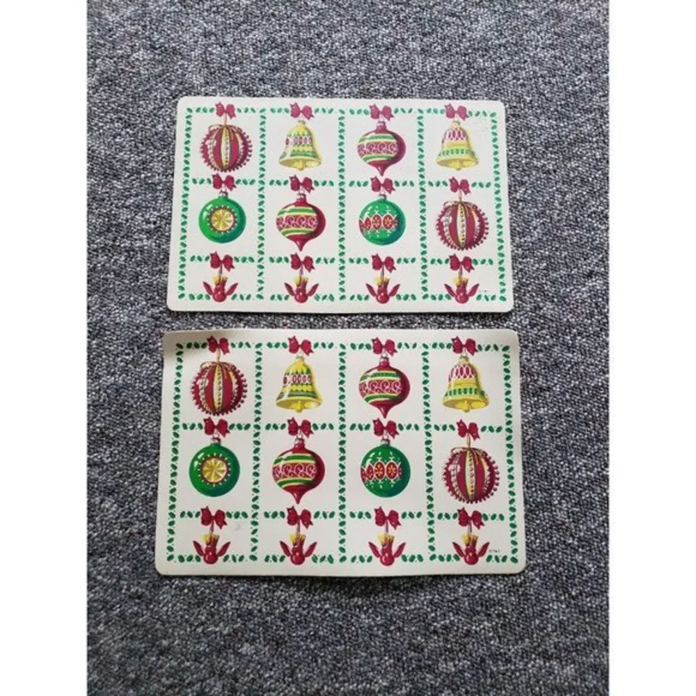 Vintage Vinyl Christmas Placemats‎